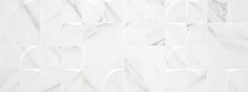 Plytelių keraminis dekoras KERATILE/KTL CERAMICA, Aston White Qube Rect, 33,3 x 90 cm, 1,199 m2/dėž.