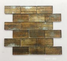 Stiklo mozaika MONA MOSAICS Td21-302, 300 x 300 x 8 mm, 11 vnt./dėž., spl. rūdžių blizgi