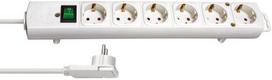 Ilgiklis BRENNENSTUHL Comfort-Line Plus, 6 lizd., 2m, su įž., su jungikliu, 3x1,5, baltos sp., 11533