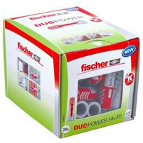 Dvikomponenčiai kaiščiai FISCHER Duopower, 14 x 70 mm, 20 vnt.