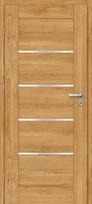 Laminuotos vidaus durys su užlaida VOSTER Vinci 10, kairinės, spl. Caramel oak, 2030x844x40 mm
