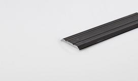 Aliumininė grindų juostelė ARCANSAS 046N/63, 900 x 25 mm, anoduota, juodos spalvos, šlifuota