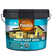 Medinių fasadų dažai PINOTEX Wood Paint Aqua, 9 l, t. raudonos spalvos