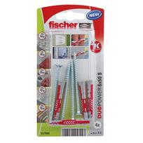 Dvikomponenčiai kaiščiai FISCHER Duopower, su varžtu 6 x 50 mm, 4 vnt.