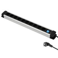 Ilgiklis ELECTRALINE ALUMINIUM PRO-LINE, 10 lizd., 2m, su įž., su jungikliu, 3x1,5, juodos, metalo s