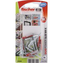 Dvikomponenčiai kaiščiai FISCHER Duopower, su L formos kabliu 6 x 30 mm, 6 vnt.
