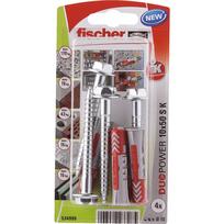 Dvikomponenčiai kaiščiai FISCHER Duopower, su varžtu 10 x 50 mm, 4 vnt.