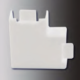 Kampas L PVC kanalui SERT PLASTIK Sertp0804040, 80 x 40 mm, baltos spalvos, 2 vnt.