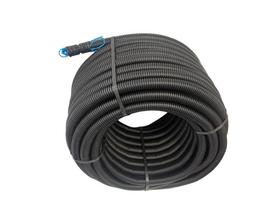 Gofruotas vamzdis Ecopipe Flex, DN32mm, UV OH, juodos sp., EN61386-24, N450, 50 m