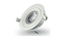 Montuojamas šviestuvas ORRO Im1078, LED 3 W, 220-240 V, 240 lm, 3000 K, 25.000 val., apvalus, baltas