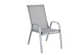 Kėdė NOVELLY HOME SC-092P, plienas / tekstilenas, pilkos sp., 55,5 x 72,5 x 95 cm