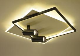 Pakabinamas LED šviestuvas BALTIK GAISMA Mx55759, 57 W, 3000-6000K, 230V, 3003 lm, 530 x 530 x 120 m