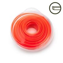 Žoliapjovės pjovimo lynas HERVIN GARDEN KZPL3.0X50, kvadratinis, oranžinės spalvos, skersmuo 3,0 mm,