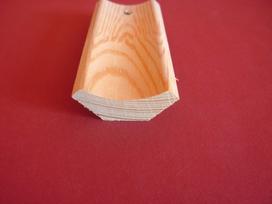 Vidinis kampas, matmenys 17 x 45 x 2400 mm, pušis, A klasė