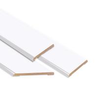 Laminuotų durų su užlaida apvadai VOSTER, spalva White, 2150x60x8 mm, 2 vnt., 1140x60x8 mm, 1 vnt.