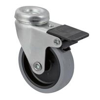 Pasukamas ratukas WALTECO, d-75 mm, su skyle, su stabdžiu, apkrova 50 kg