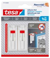 Klijuojami kabliukai TESA 77774, 2 vnt. x 1, lygiems paviršiams, reguliuoj. aukštis, skirti iki 1 kg
