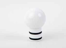 Užbaigimas karnizui MARDOM Fusion Ball, skersmuo 19 mm, spl. balta, 2 vnt.