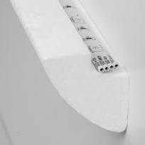 Lubų/sienų apdailos juostelė HOMESTAR Modern Dana Led, spl. balta, 45x42x2000 mm, 24700