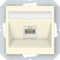 Kompiuterio lizdas VILMA Qr1000 Klrj45-16E2-02, 1 x RJ45, įleidžiamas, 6 kategorijos, dramblio kaulo