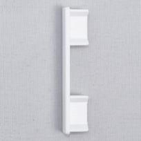 Užbaigimas HESORA Nr.51, plastikinio aliuminio profiliui UNIVERSAL-PROFILIS, 1 ir 2 bėgelių, baltos