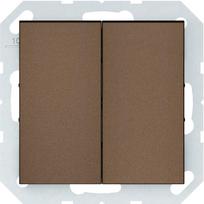 Perjungiklis VILMA Qr1000 P(6+6)10-020-02, 2 klavišų, įleidžiamas, mocha sp.