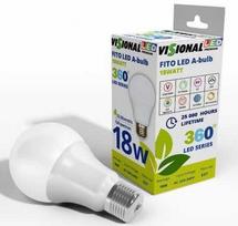 Augalų auginimo LED lemputė VISIONAL, 18W, E27