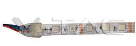 Šviesos diodų juosta V-TAC 7-18-2155, LED 5m, 10,8W/m, 60LED/m, IP65, RGB keičia spalvas, 12V, 840lm