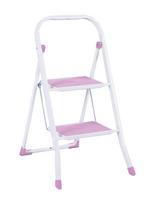Kopėtėlės HERVIN EQUIPMENT, 2 pakopos, metalinės, spl rausva, 470 mm, SL-2122R-PINK