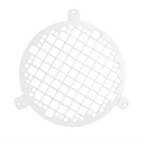 Ventiliacinis tinklelis - grotelės EUROPLAST LSM125, d125 mm, baltos sp., metalinis