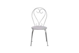 Lauko kėdė NOVELLY HOME MC13013, iš plieno, su antikorozine danga, sp. balta, 910 x 480 x 460 mm