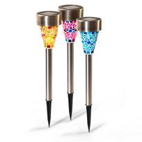 Lauko šviestuvas SUNLUX SA216, LED diodai: 2 LED x 0.06W; Elementai: 1.2V, 200mAH; Švietimo spalva: