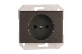 Kištukinis lizdas VILMA RP16-001-22 XP500, b/r su apsauga, antracitas