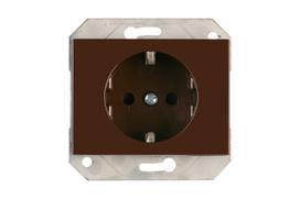 Kištukinis lizdas VILMA RP16-002-22 XP500, b/r su įž. ir apsauga, rudas