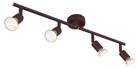 Kryptinis šviestuvas GLOBO Oliwa, GU10, 4 x 3W, 230V, 3000K, 4 x 250 lm, kompl. su LED lemputėmis, m