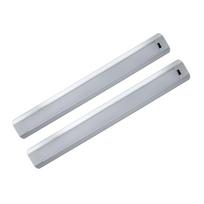 LED juosta DPM Cgb5W, 2 vnt. po 30 cm, 5 W, IP20, 3000 K, AC 230 V, DC 12 V, 380 lm, su judesio juti