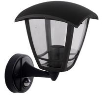 Lauko šviestuvas ORRO P6046S.E, E27, 1 x 60 W, IP44, sieninis, su judesio davikliu, juodos sp., A170