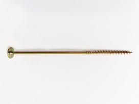 Konstrukciniai medsraigčiai ROBUS, 6 x 160 /64 mm, praplatinta galva, cinkuoti, 50 vnt., TORX30