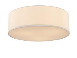 Lubinis šviestuvas G.LUX Gm-611/3 Fabric White, 3 x E14, D480 x 170 mm, baltos spalvos