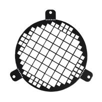 Ventiliacinis tinklelis - grotelės EUROPLAST LSM100M, d100 mm, juodas, metalinis
