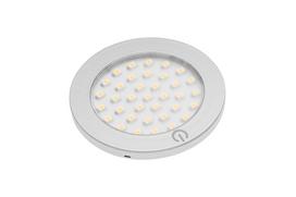 LED šviestuvas GTV Castello, 2,8 W, 12V, 4000 K, IP20, paviršinis, su jungikliu, laidas 2 m, apvalus