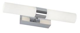 Vonios šviestuvas RABALUX Jim, LED, 2 x 5W, 230V 50Hz, 4000K, 2 x 800 lm, chromo/baltos sp., 120 x 3