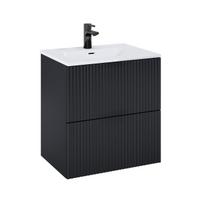 Vonios spintelės komplektas ELITA Set Asano 60, 65,3 x 60,8 x 46 cm, apatinė, pakabinama, su praustu