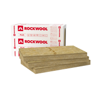 Akmens vata ROCKWOOL Ventirock Plus, matmenys 30 x 600 x 1000 mm, vėjo izoliacinės vatos plokštės, 2