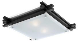 Lubinis šviestuvas GLOBO Edison, E27, 2 x 60W, 230V, su stiklu, medžiu, 400 x 400 x 85 mm, 48324-2