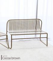 Lauko suoliukas NOVELLY HOME MC19323D, iš plieno, su antikorozine danga, sp. šviesiai ruda, 700 x 11