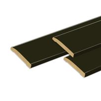 Laminuotų durų su užlaida apvadai VOSTER, spalva Black matt, 2150x60x8 mm, 2 vnt., 1140x60x8 mm, 1 v