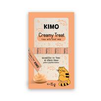 Skanėstas katėms KIMO Creamy Treat, su tunu ir ožkos pienu, 4x15g