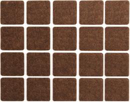 Padukas VOREL, Y x 74861, 20 x 20 mm, 20 vnt., lipnus, rudas veltinis