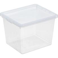 Daiktadėžė PLAST TEAM Basic Box, su dangčiu, skaidri, 20,5 x 14,5 x 17 cm, 3,5 l